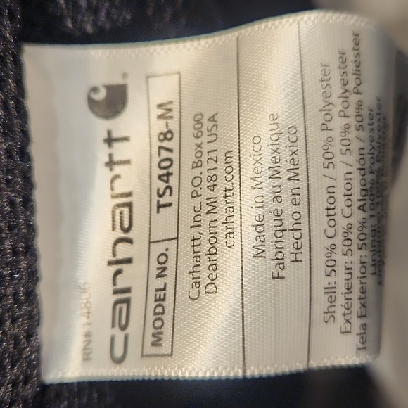 Like New Carhartt Loose Fit Rain Defender Gray Men's Sz L Zip-Up Hoodie - Picture 10 of 10